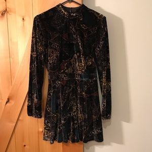 NWOT Free People Velvet Romper